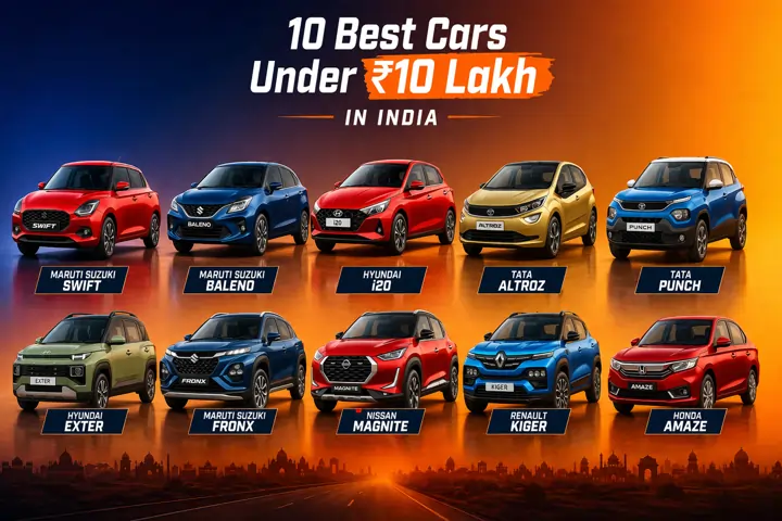 Cars Under 10 Lakhs In India