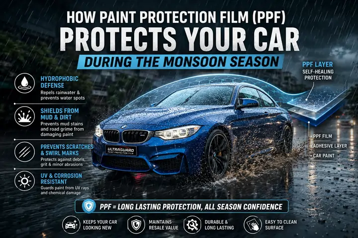 How Paint Protection Film (PPF) Protects Your Car During the Monsoon Season