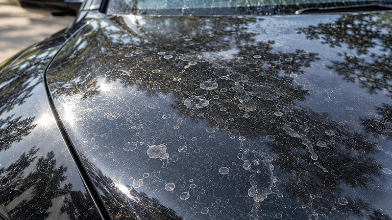 Acid Rain damage on car paint